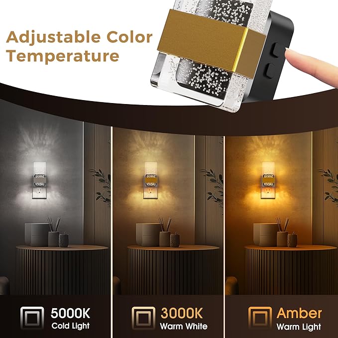 L LOHAS LED Night Light, 2 Pack 3CCT Night Lights Plug Into Wall, - Image 2