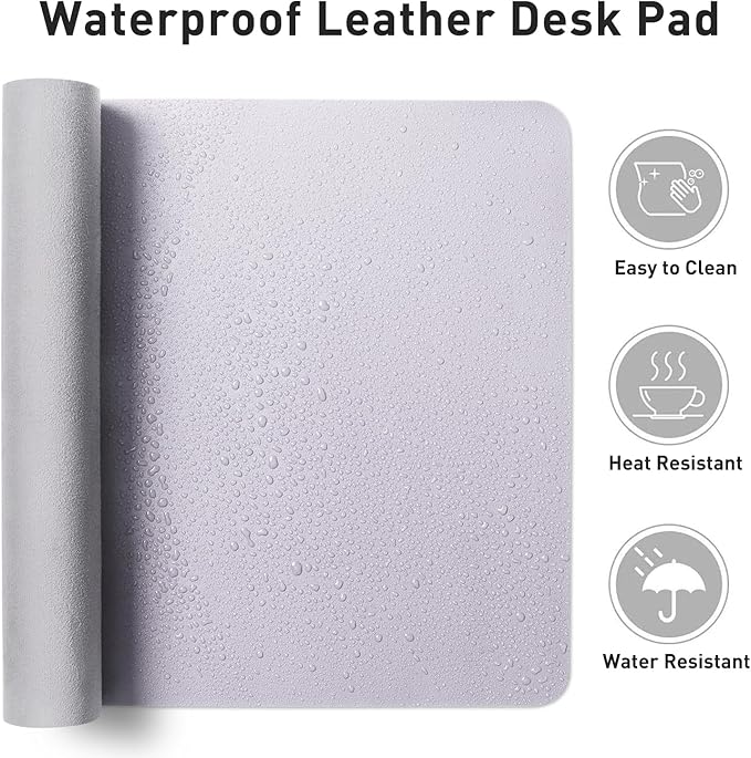 Aothia Large PU Leather Desk Pad Protector – Non-Slip Mouse Pad & Writing Mat - Image 7