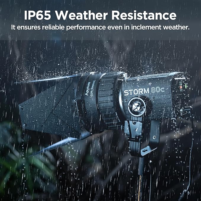 Aputure Storm 80c RGB LED Video Light - 80W Full-Color Point Source Fixture - Image 3