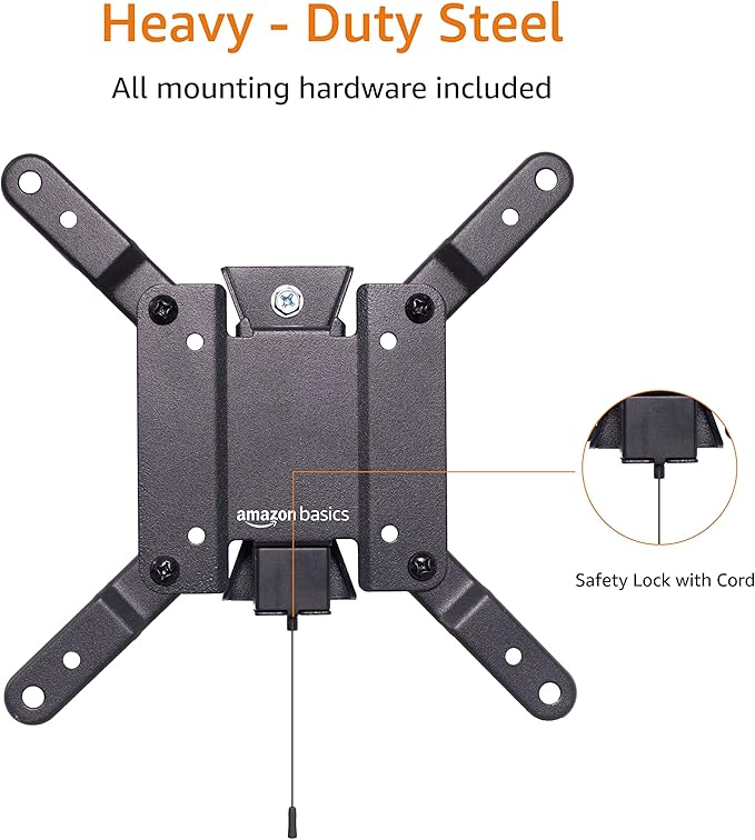 Amazon Basics Tilt TV Wall Mount fits 12-40 inch TVs and VESA 200x200 - Image 8