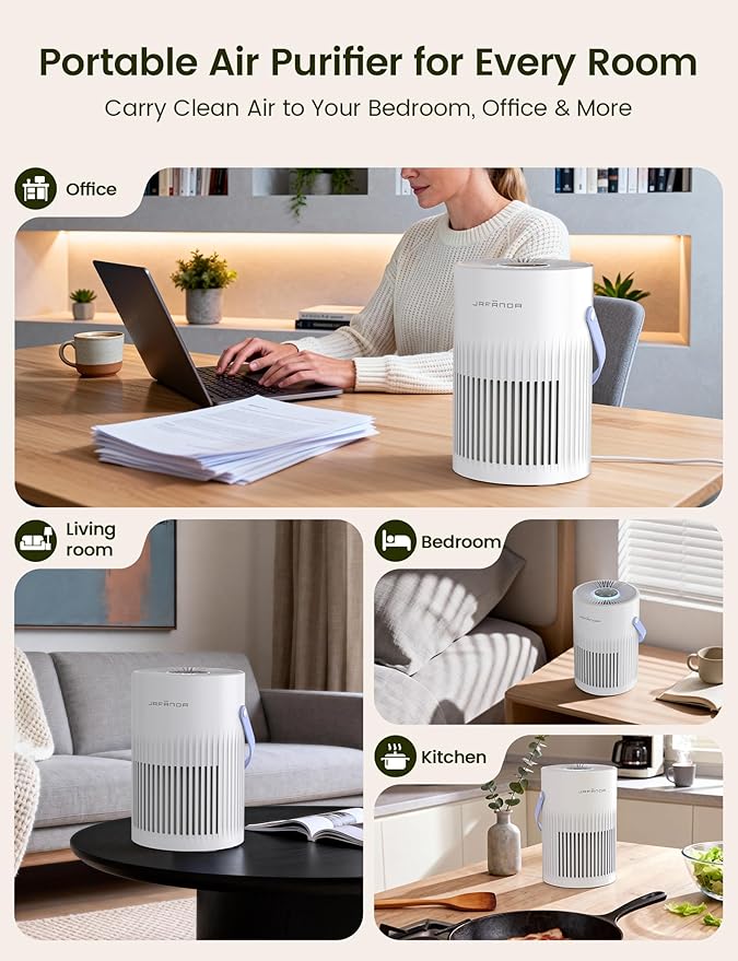 Air Purifer for Home, True HEPA Air Purifier for Bedroom, Air Cleaner for Pet - Image 7