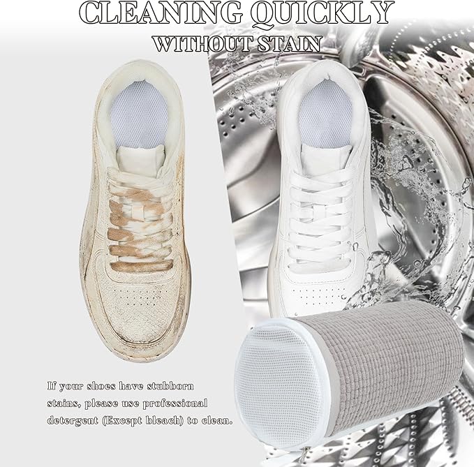 4Pcs Reusable Laundry Shoe Bag for Washer and Dryer, 2024 New Shoe Cleaning Bag - Image 5