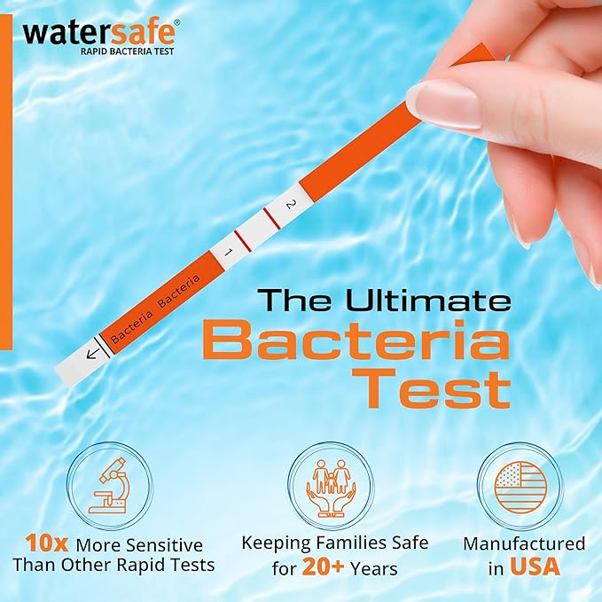 Pool and Spa Rapid Bacteria Test by Watersafe, Test Strips to Detect Down to 1 - Image 7