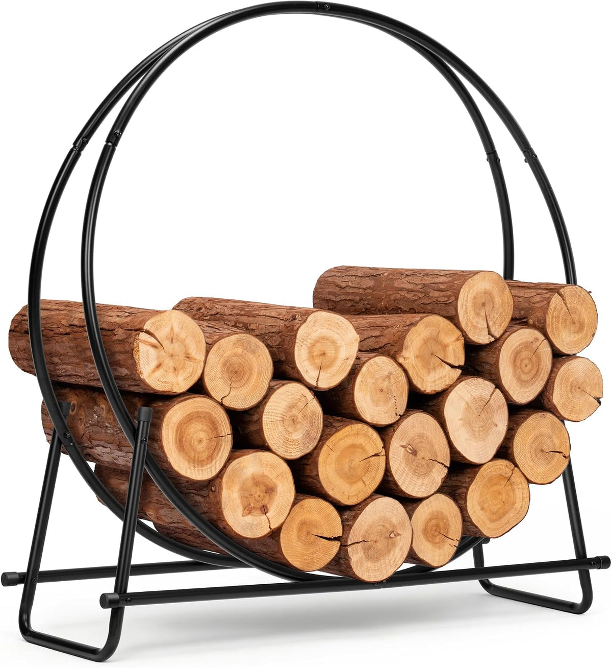vivohome 40 inches firewood log rack hoop(only rack), main product view