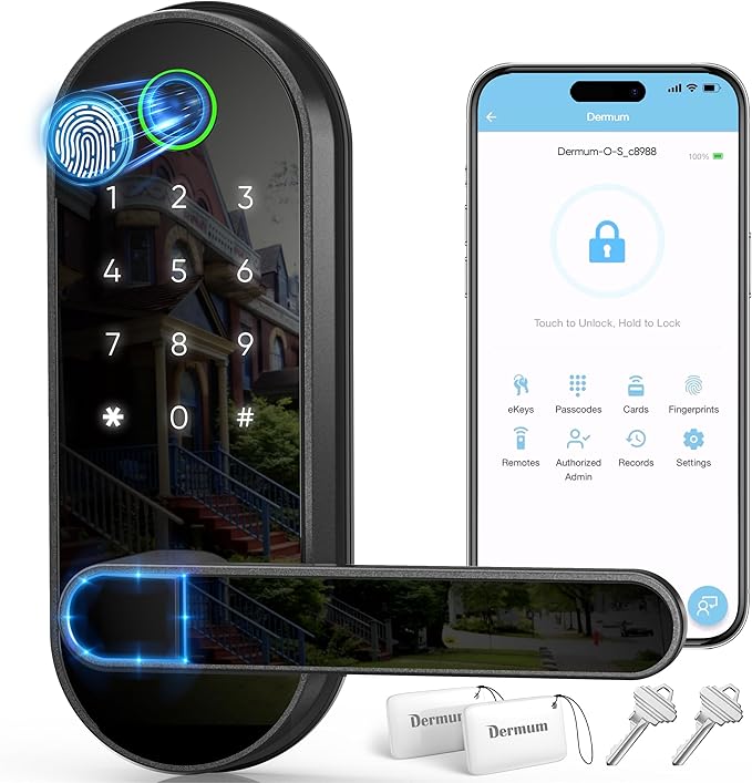 Keyless Entry Fingerprint Digital Smart Lock by Dermum