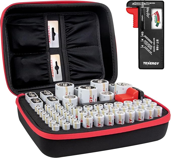 Tenergy Battery Organizer Storage Case by Tenergy
