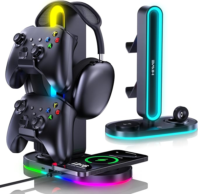 HiWe Universal RGB Gaming Headphone Stand by HIWE