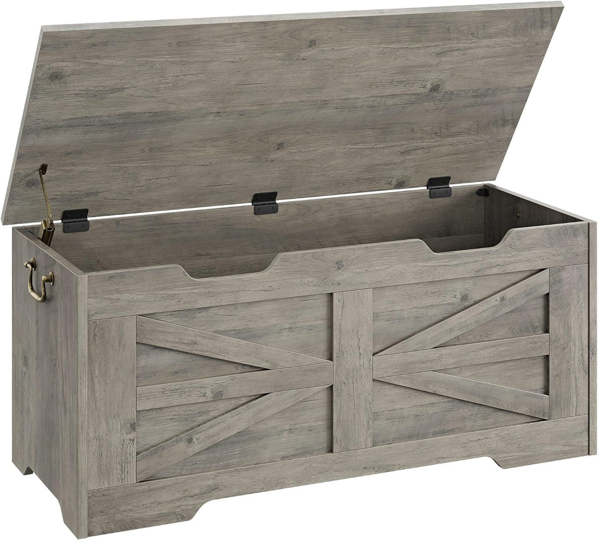 idealhosue 39.4" storage chest, wooden storage bench with, main product view