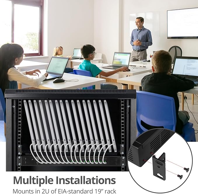SIIG 16-Port Industrial USB-C PD Charging Station - 1000W - up to 10 USB-C 100W - Image 7