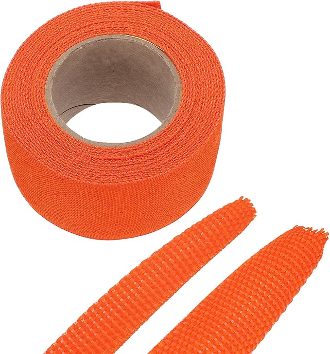 MECCANIXITY Braided Cable Sleeves Heat Shrinkable Fabric Sleeving, 1 3/8" 16ft by MECCANIXITY