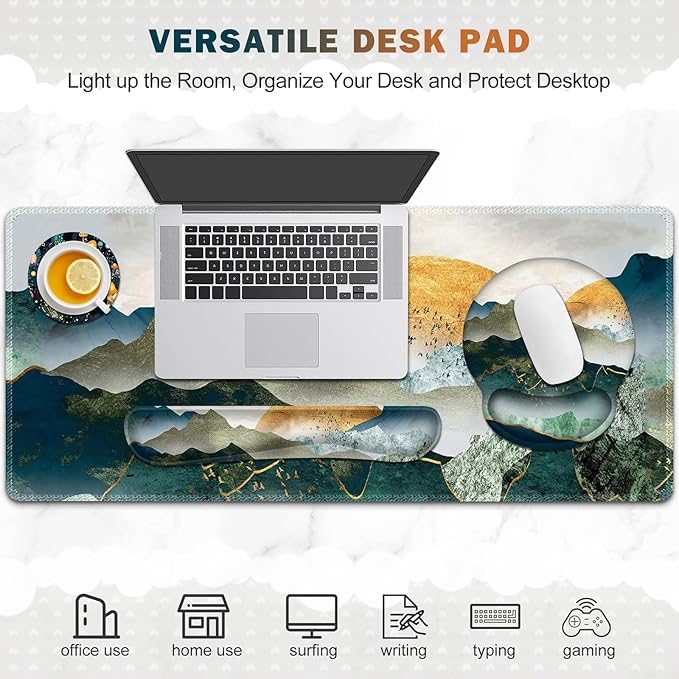 Gaming Mouse Pad, Large Desk Mat, Cute Desk Pad Protector, 4in1 XXL Mousepad - Image 8