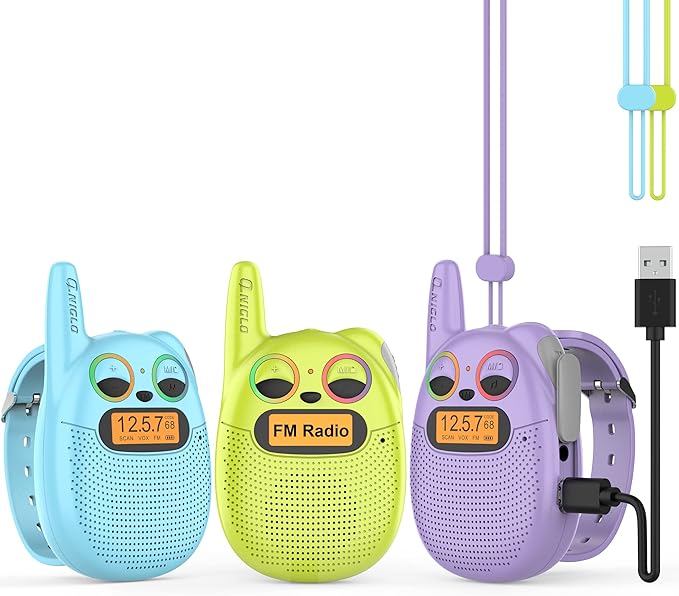 Qniglo Kids Walkie Talkies Rechargeable, Gifts by QNIGLO