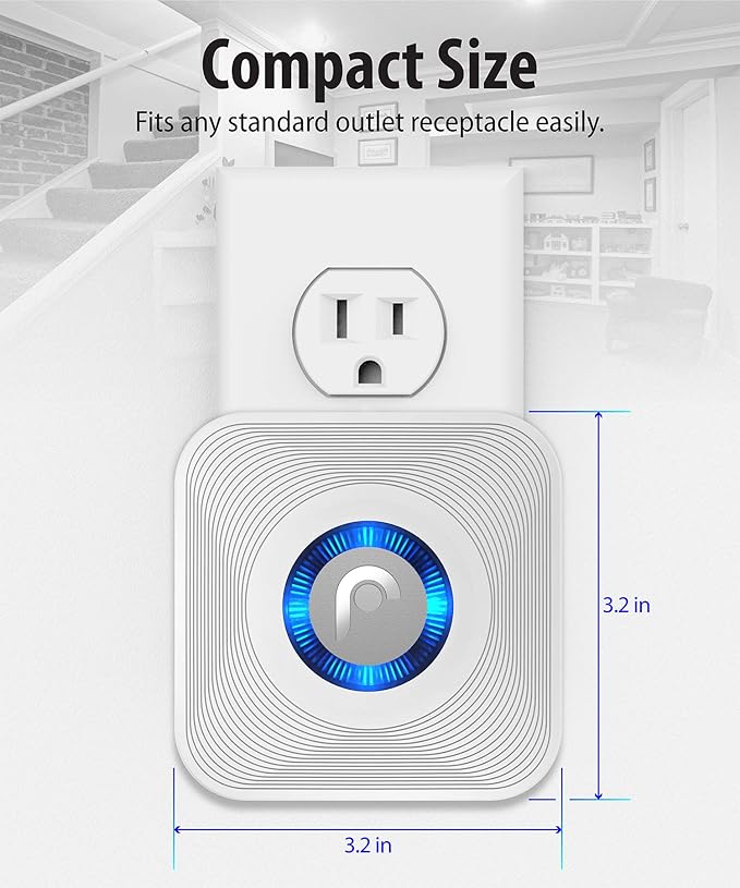 Fosmon WaveLink Door Chime Driveway Alarm Guard Wireless Motion Sensor Motion - Image 6