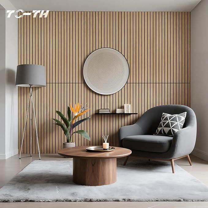 TO-TH Wood-Look Sound Panels, 4 Pack 47.2” x 23.6” Soundproof Wall Panels - Image 6