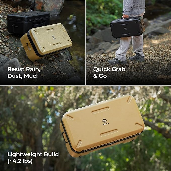 ELECOM NESTOUT Gear Storage Case, Lightweight Hard Shell Organizer, - Image 3