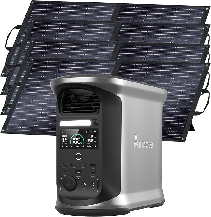 AMPACE Andes 1500 Power Station by EnerVikSolargeneratorforhomeuse