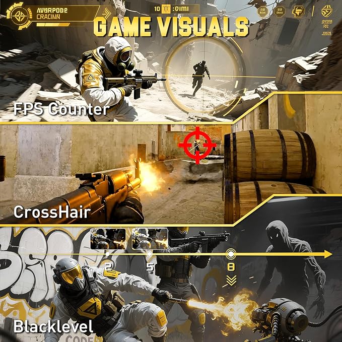 SANSUI 24.5 Inch QHD Gaming Monitor 300Hz, 1ms Fast IPS Computer Monitor - Image 3