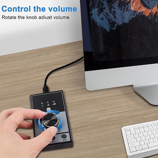 XMSJSIY USB Volume Knob Controller Multimedia Computer Sound Controller - Image 7
