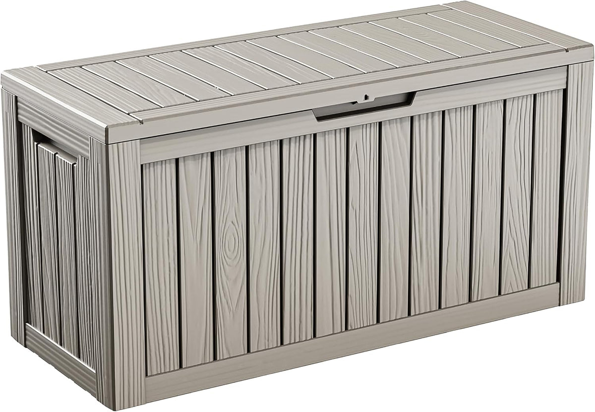 125gal outdoor storage box, lockable deck box, main product view