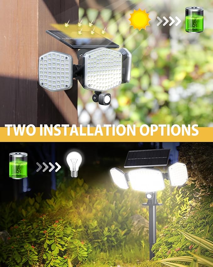 HAARAY Solar Motion Sensor Outdoor Lights - Image 2