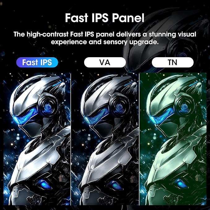 Amzfast 24 Inch Gaming Monitor 200Hz FHD 1080p Fast IPS Computer Monitor - Image 3