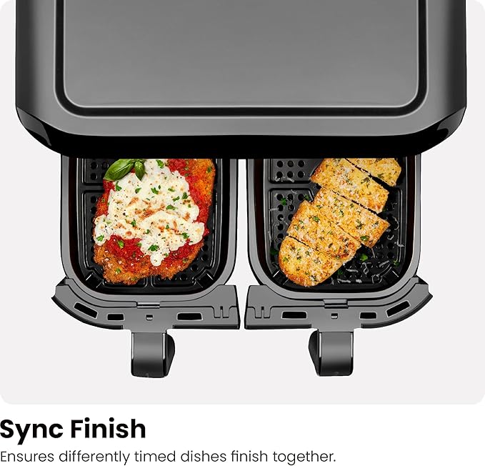 Chefman 6 Quart Dual Basket Air Fryer - Image 8