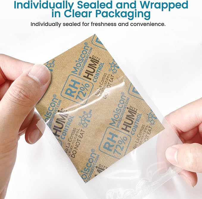 Wisesorb 72% Two-Way Humidity Control Packs- 8 Gram Moisture Absorbers - Image 2