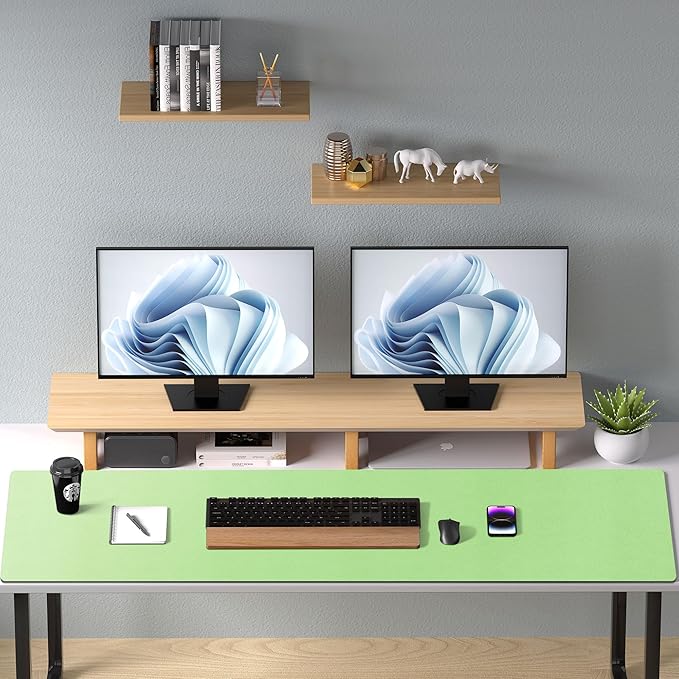 Aothia Faux Leather Desk Mat – Large Mouse Pad, Non-Slip PU Leather Blotter - Image 9