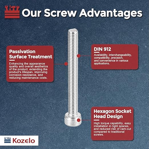 Kozelo 15pcs Socket Head Cap Screws - Image 3