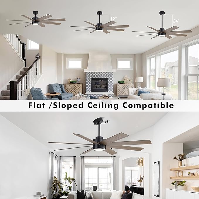 WINGBO 60" Large DC Ceiling Fans - Image 6