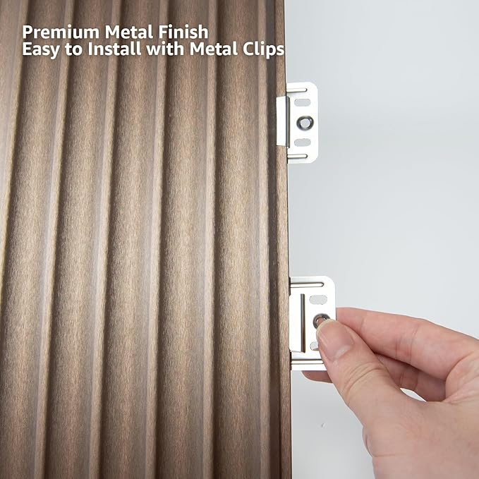 Art3dwallpanels Slat Wall Paneling, 8 Pack Wavy Grain Panel Wall Slats - Image 5