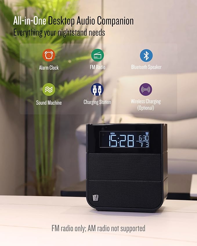Soundfreaq Sound Rise II, SFQ-16: Bedside Alarm Clock Radio & Bluetooth Speaker - Image 2