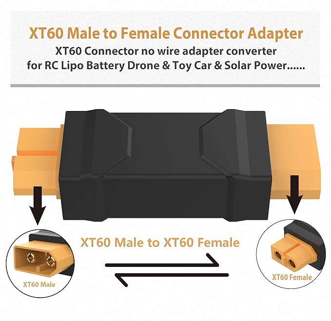 Magiclifee Upgrated XT60 Male to Female Connector Adapter, XT60 Connector No - Image 2