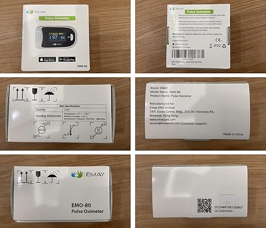 EMAY Sleep Oxygen Monitor with Built-in Recording Capability | Track Continuous - Image 7