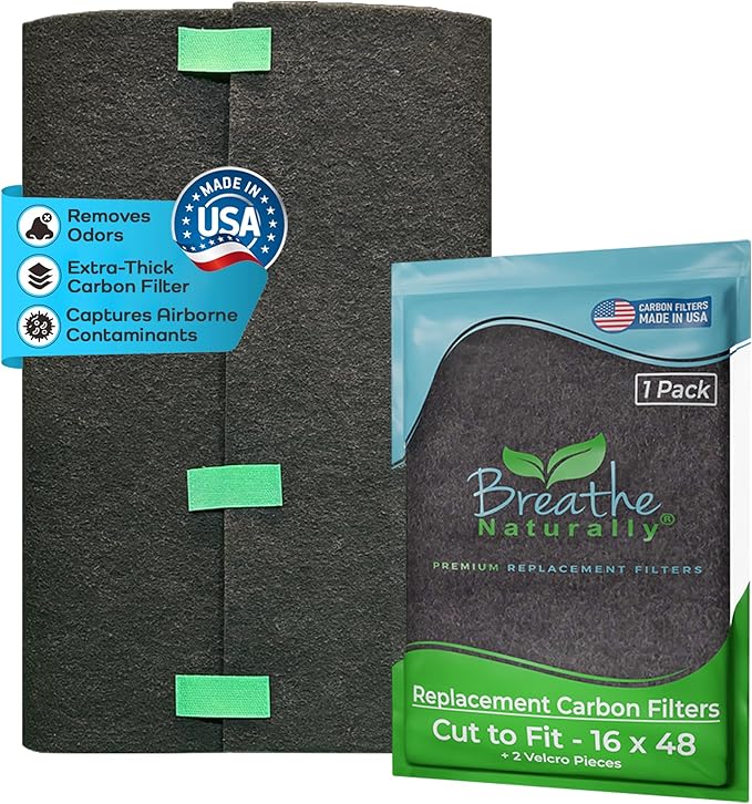 Breathe Naturally Universal Cut To Fit Carbon Activated Air Filter by BreatheNaturally