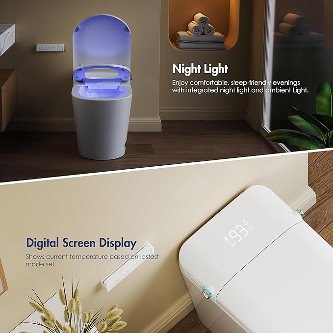 Eridanus Smart Toilet with Bidet Built in, One Piece Bidet Toilet - Image 7