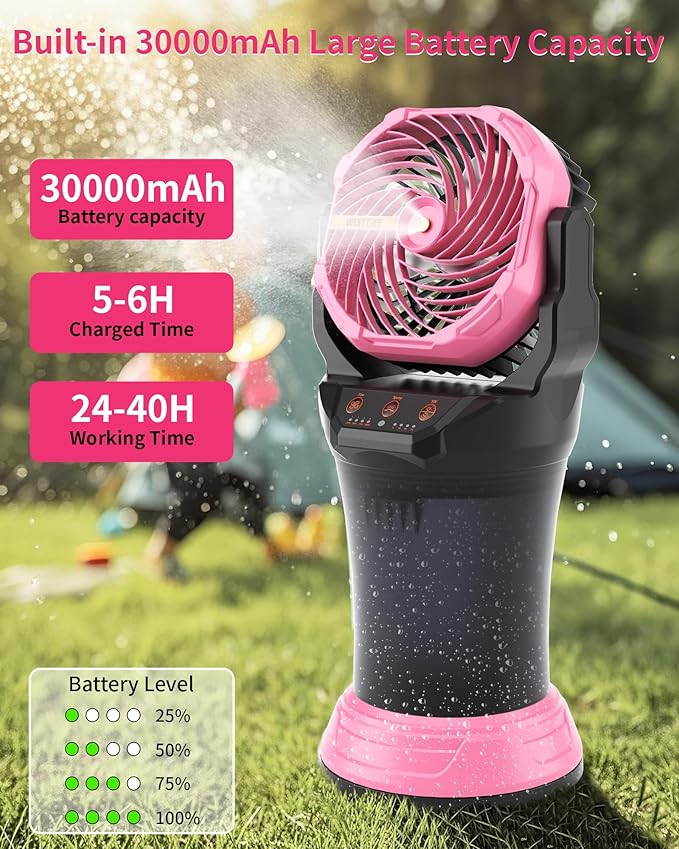 WESTTREE Portable Misting Fan - Image 2