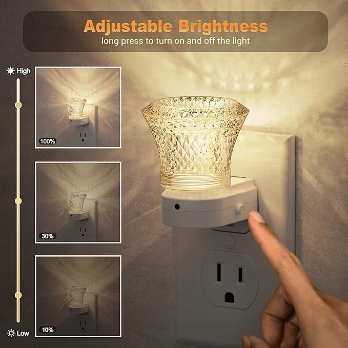JandCase LED Night Light Plug in, Night Lights Plug into Wall - Image 2