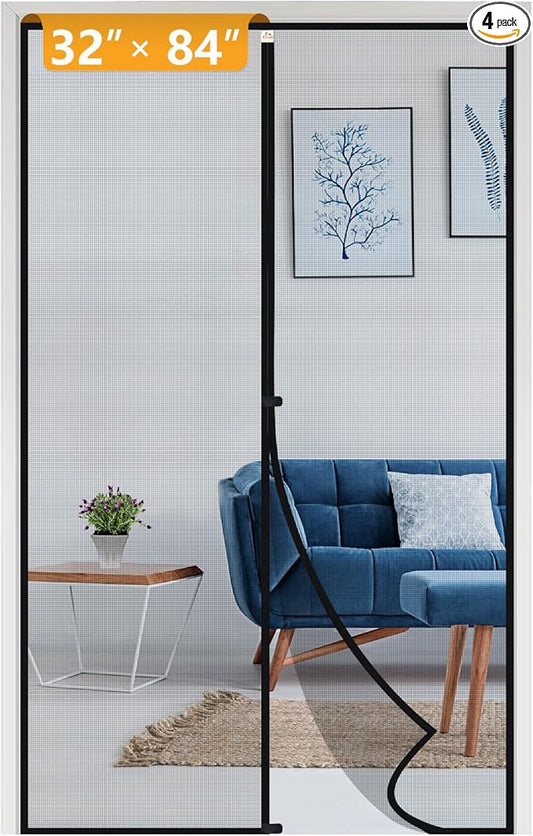 Yotache Magnetic Screen Door Fits Door Size 32 x 84, Screen Size 34" x 85" by yotache