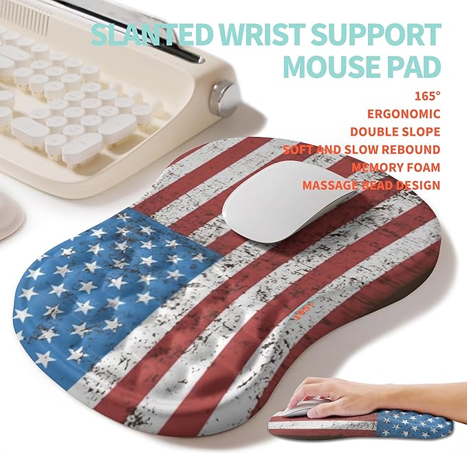 KUOSGM 2-in-1 Ergonomic Set, Wave Rise Keyboard Wrist Rest and Massage Bulge - Image 3