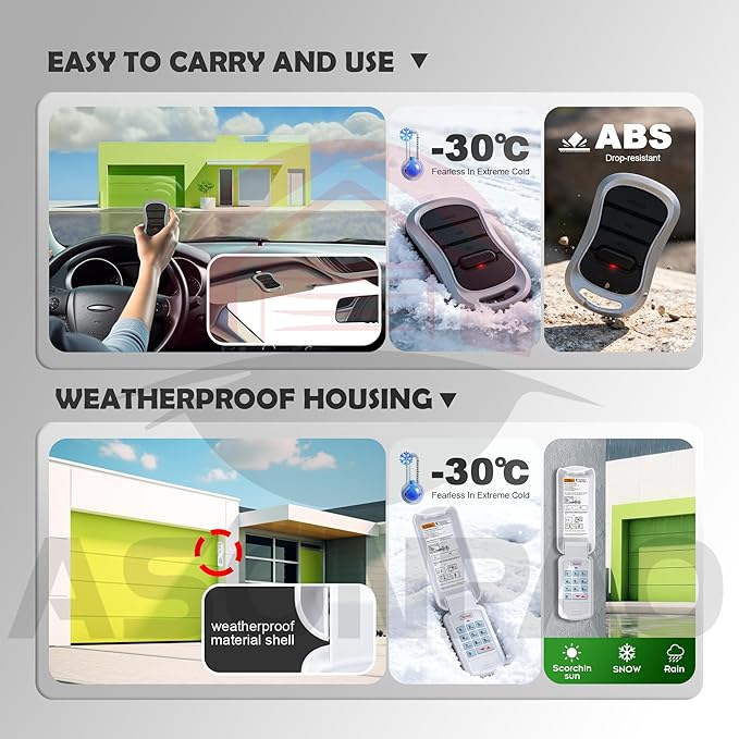 Genie Garage Door Opener Keypad & Remote GK-R G3T-R, Wireless Keyless - Image 7