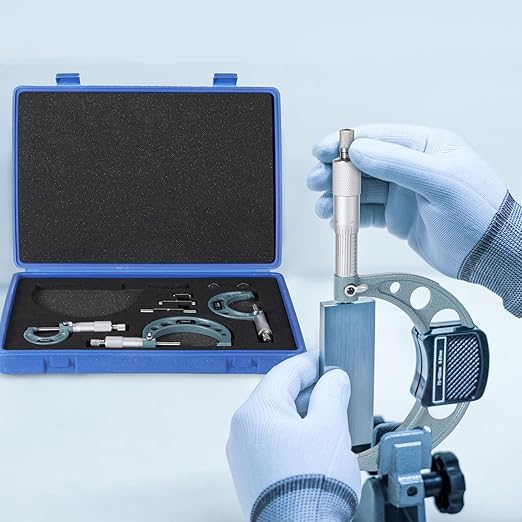 REXBETI 4Pcs Outside Micrometer Set, 0-4" Machinist Micrometer, Ultra-Precision - Image 4