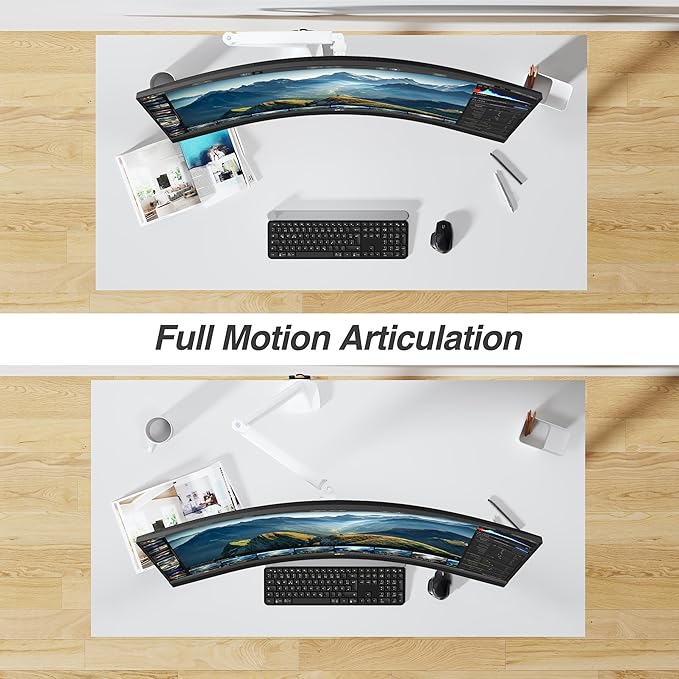 AVLT Single 17"-45" Monitor Arm Desk Mount Premium Mechanical Spring fits One - Image 5