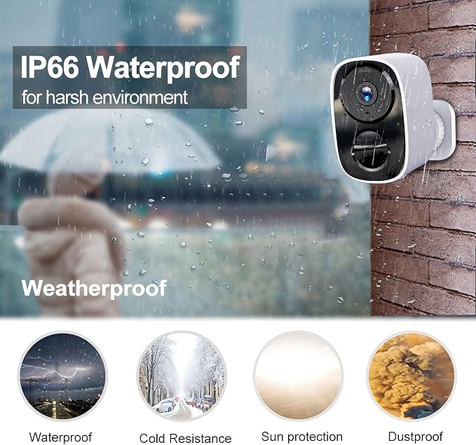 2025 Upgraded 2K Security Cameras Wireless Outdoor, Free Cloud Storage - Image 7
