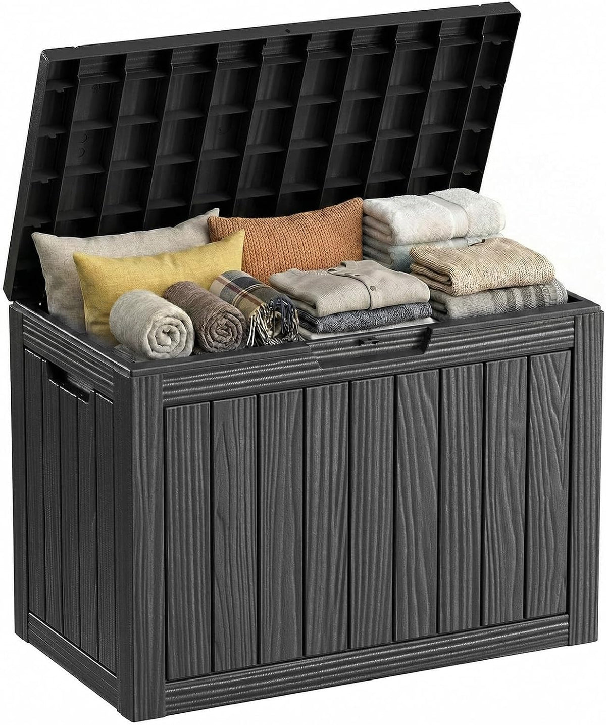 rojik 55 gal waterproof deck box durable outdoor, main product view