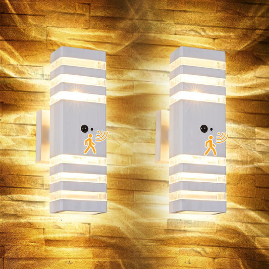 2 Pack Motion Sensor Outdoor Wall Lights