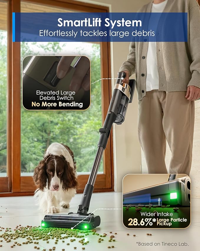 Tineco Pure ONE A90S Cordless Vacuum Cleaner, 270AW Powerful Suction Stick - Image 5