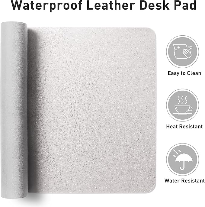 Aothia Large PU Leather Desk Pad Protector – Non-Slip Mouse Pad & Writing Mat - Image 7