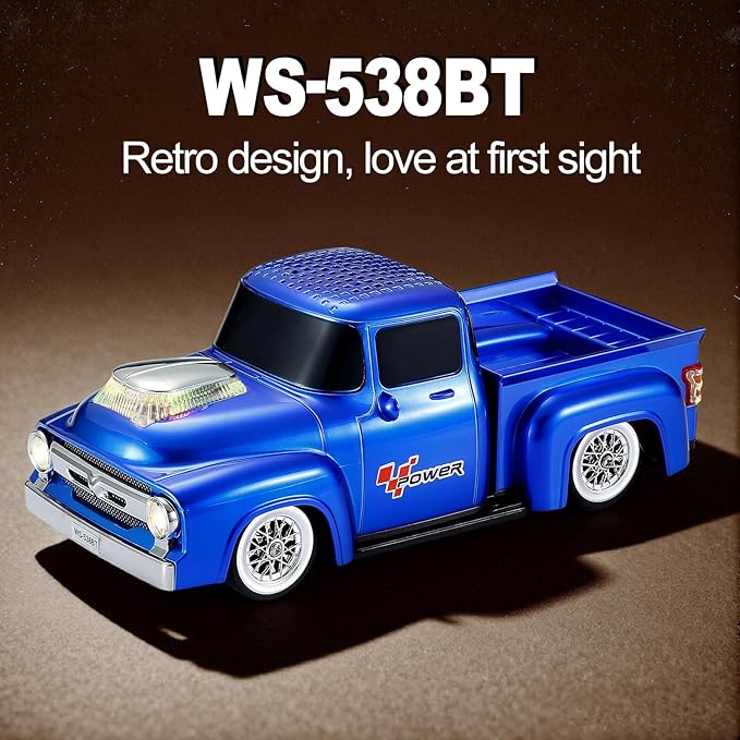 Vintage Pickup Truck Bluetooth Speaker, Retro Truck Model - Image 8