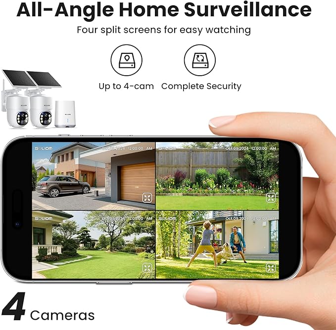 SOLIOM- 5MP Security Cameras Wireless Outdoor, No Subscription, 2-Cam Pack - Image 6